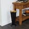 Black Metal Abstract Umbrella Stand with Gold Handle 10" x 9" x 27"
